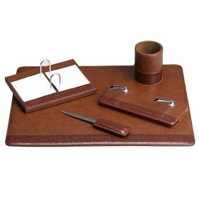 45-DSBC5 5 pcs synthetic leather desk set